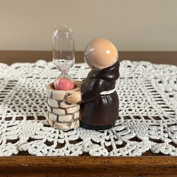 Friar Tuck Goebel Hummel West Germany Kitchen Timer Hour Glass - Picture 3 of 10